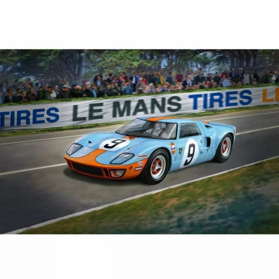 Plastic Civilian Vehicles * | Revell 1/24 Ford Gt 40 Le Mans 1968 07696 Plastic Model Kit