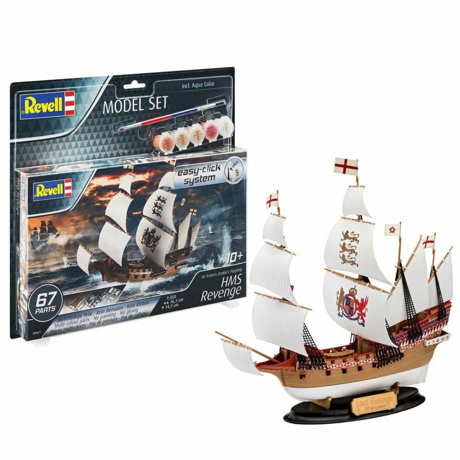 Plastic Ship Models * | Revell 1/350 Model Set Hms Revenge 65661 Plastic Model Kit