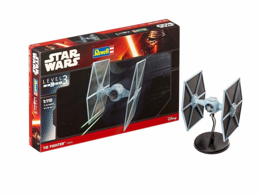 Space, Sci Fi, & Anime Plastic Models * | Revell 1/110 Star Wars Tie Fighter Plastic Model Kit 03605