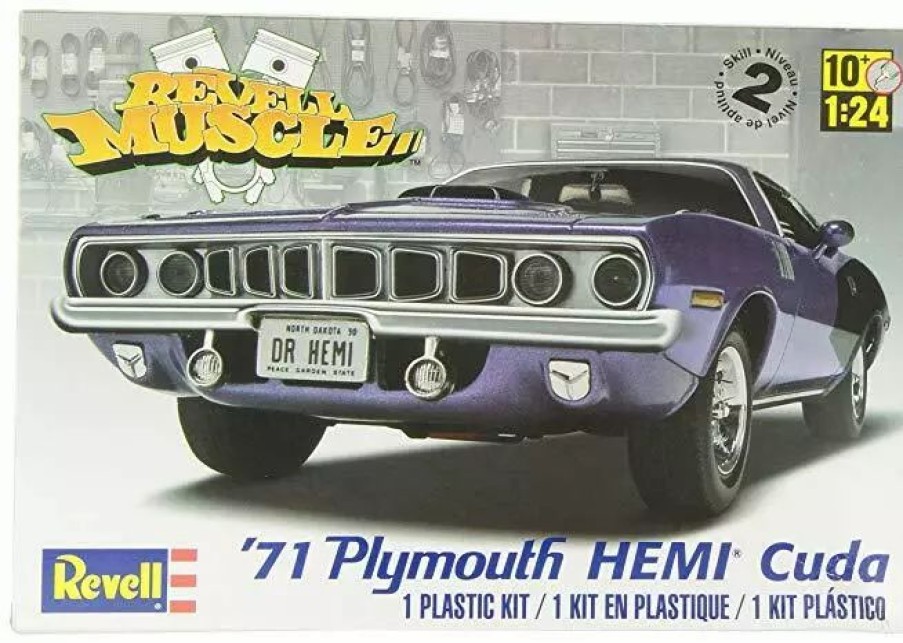 Plastic Civilian Vehicles * | Revell 1/24 '71 Plymouth Hemi 'Cuda Hardtop 12943 Plastic Model Kit