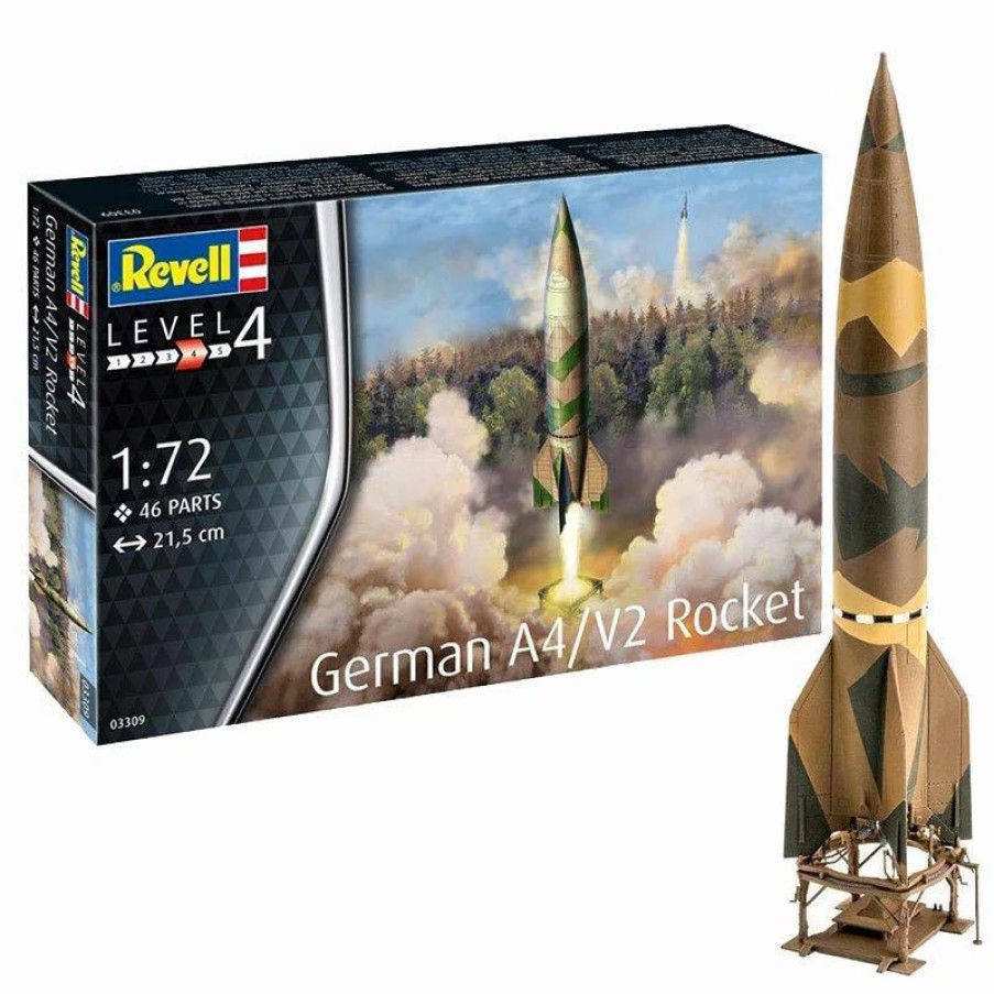 Plastic Aircraft Models * | Revell 1/72 German A4/V2 Rocket 03309 Plastic Model Kit