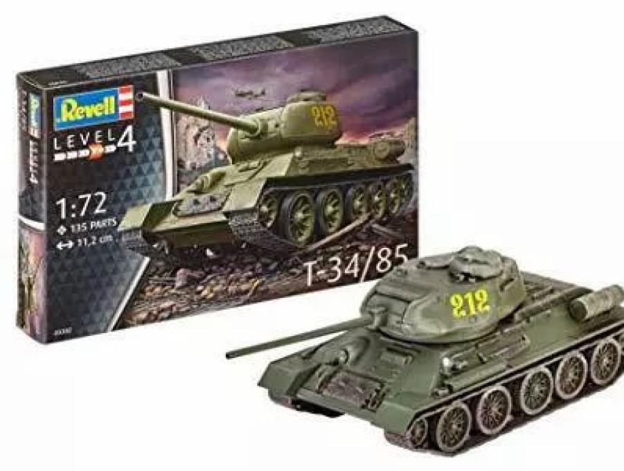 Plastic Military Land Kits * | Revell 1/72 T-34/85 03302 Plastic Model Kit