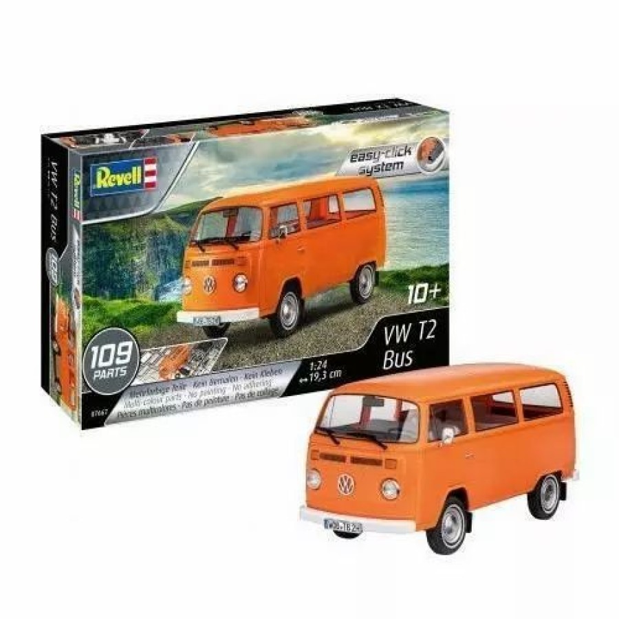 Plastic Civilian Vehicles * | Revell 1/24 Vw T2 Bus (Easy Click)