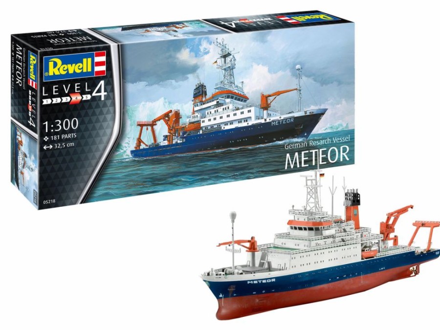 Plastic Ship Models * | Revell 1/300 German Research Vessel Meteor Plastic Model Kit 05218