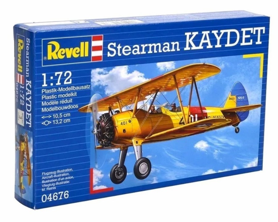 Plastic Aircraft Models * | Revell 1/72 Stearman Kaydet 04676 Plastic Model Kit