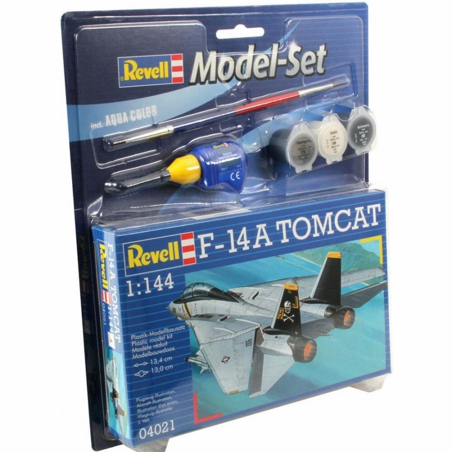 Plastic Aircraft Models * | Revell 1/144 Model Set F-14A Tomcat 64021 Plastic Model Kit