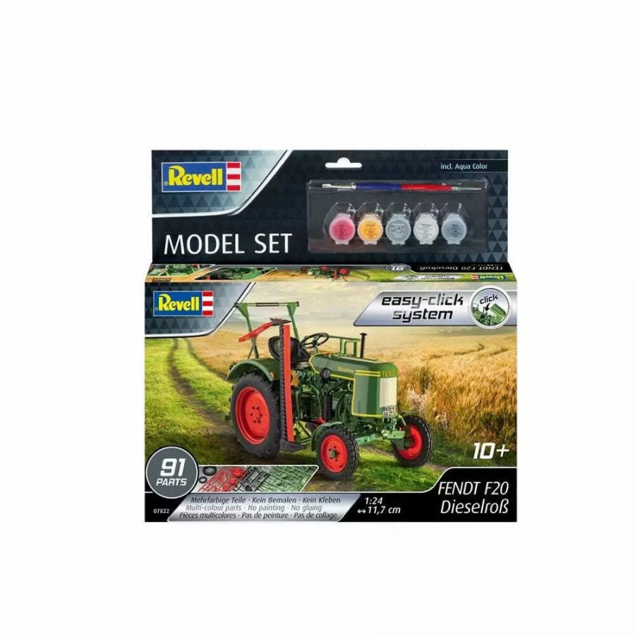 Plastic Civilian Vehicles * | Revell 1/24 Fendt F20 Diesel Traktor Plastic Model Kit