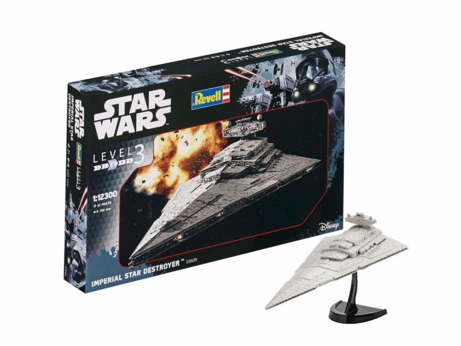 Space, Sci Fi, & Anime Plastic Models * | Revell 1/12300 Star Wars Imperial Star Destroyer Plastic Model Kit 03609