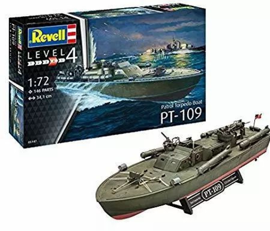 Plastic Ship Models * | Revell 1/72 Patrol Torpedo Boat Pt-109 05147 Plastic Model Kit