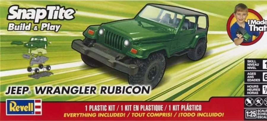 Plastic Civilian Vehicles * | Revell 1/25 Jeep Wrangler Rubicon Snap Tite Kit