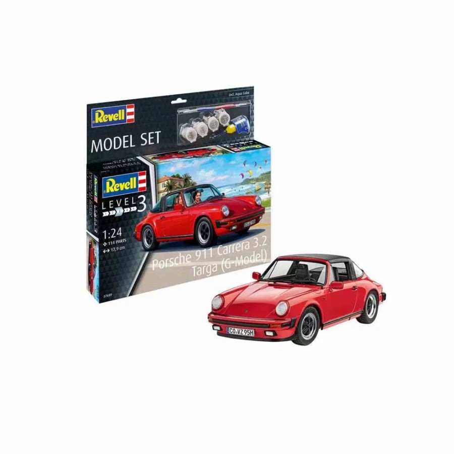 Plastic Civilian Vehicles * | Revell 1/24 Porsche 911 Carrera 3.2 Targa (G-Model) Plastic Model Kit