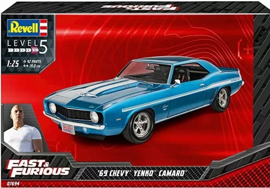 Plastic Civilian Vehicles * | Revell 1/25 Fast & Furious 1969 Chevy Camaro Yenko 07694 Plastic Model Kit