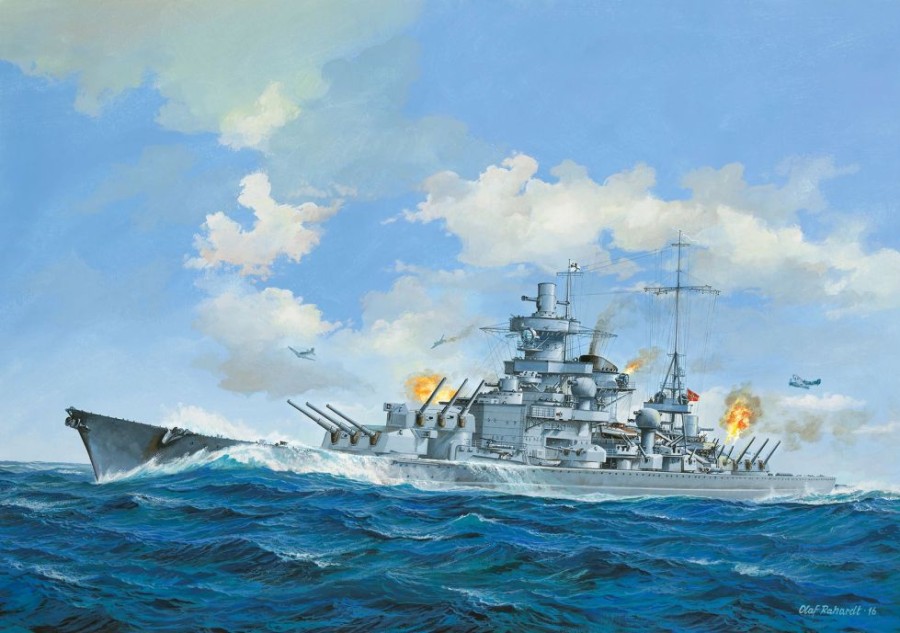 Plastic Ship Models * | Revell 1/570 Scharnhorst 05037 Plastic Model Kit