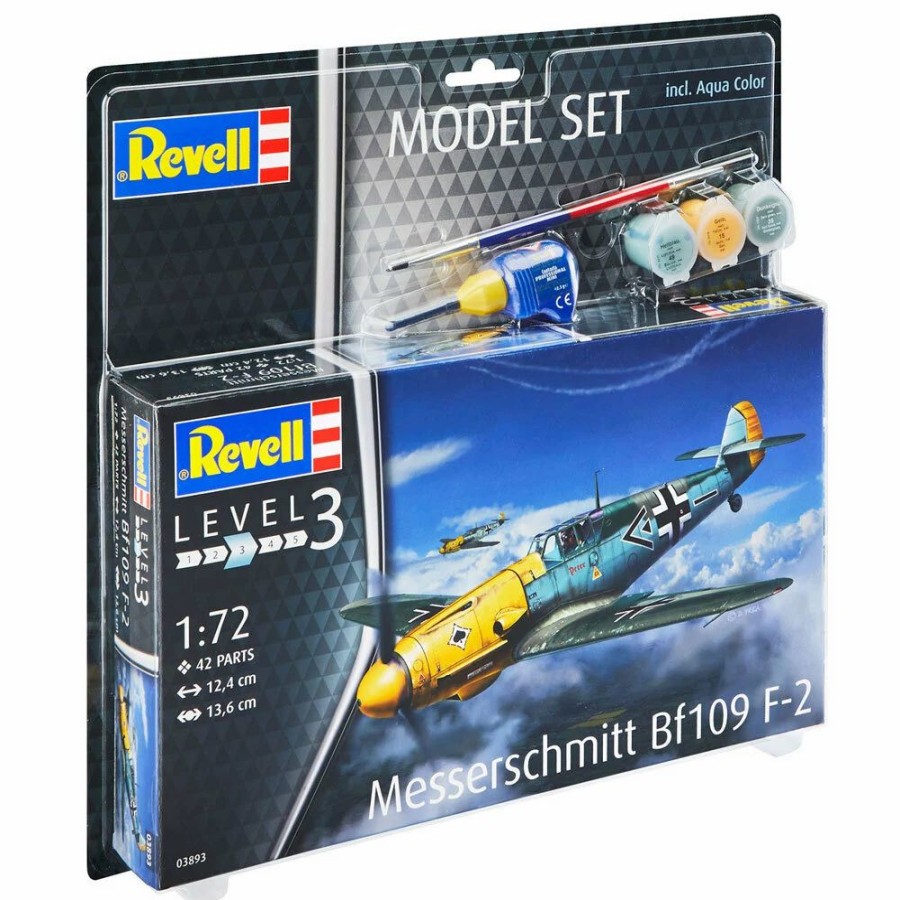 Plastic Aircraft Models * | Revell 1/72 Model Set Messerschmitt Bf109 F-2 63893 Plastic Model Kit