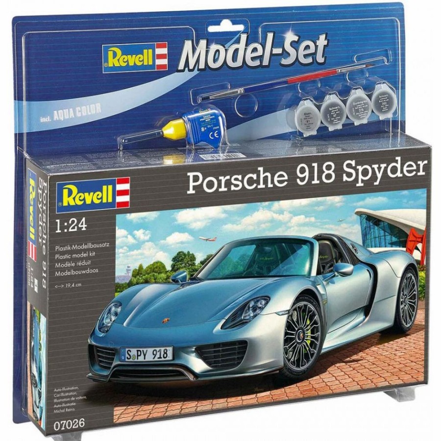 Plastic Civilian Vehicles * | Revell 1/24 Model Set Porsche 918 Spyder 67026 Plastic Model Kit