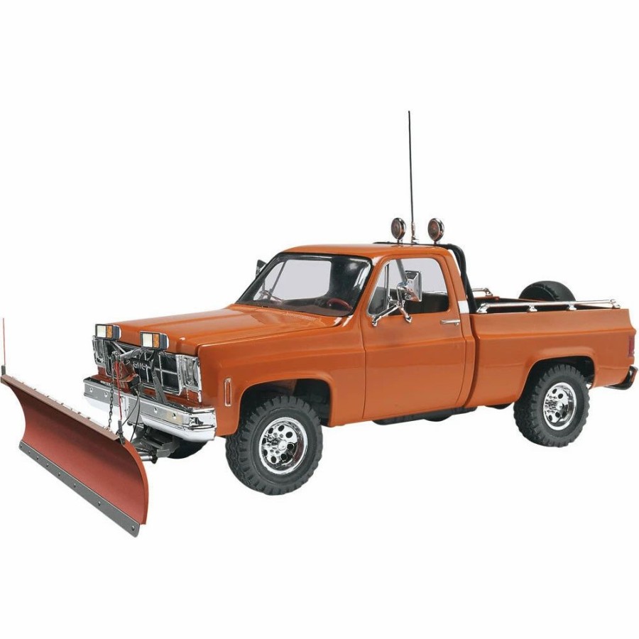 Plastic Civilian Vehicles * | Revell 1/24 Gmc Pickup W/ Snow Plow 17222 Plastic Model Kit