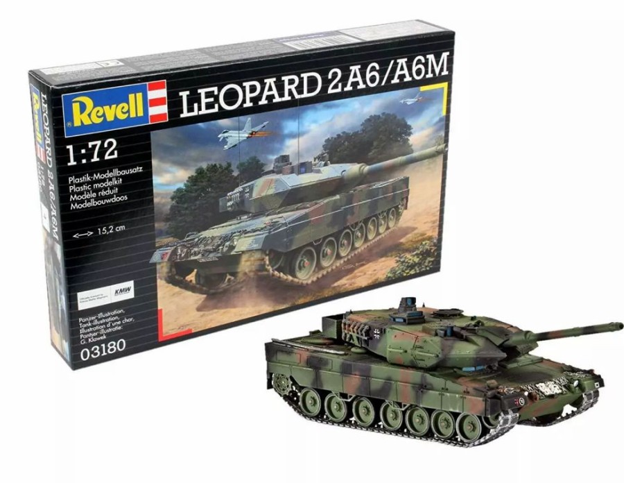 Plastic Military Land Kits * | Revell 1/72 Leopard 2 A6M 03180 Plastic Model Kit