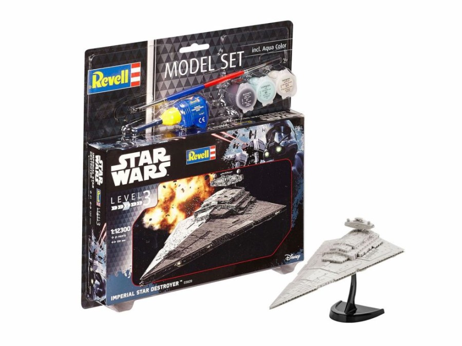 Space, Sci Fi, & Anime Plastic Models * | Revel 1/12300 Star Wars Imperial Star Destroyer Plastic Model Kit 63609 Revell