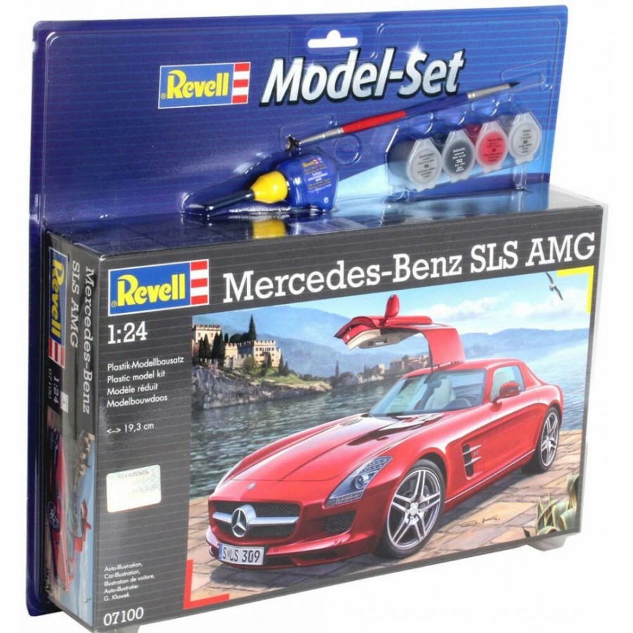 Plastic Civilian Vehicles * | Revell 1/24 Model Set Mercedes Sls Amg 67100 Plastic Model Kit