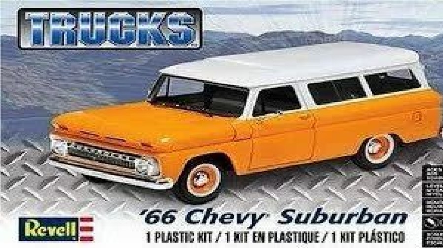 Plastic Civilian Vehicles * | Revell 1/25 '66 Chevy Suburban 14409 Plastic Model Kit