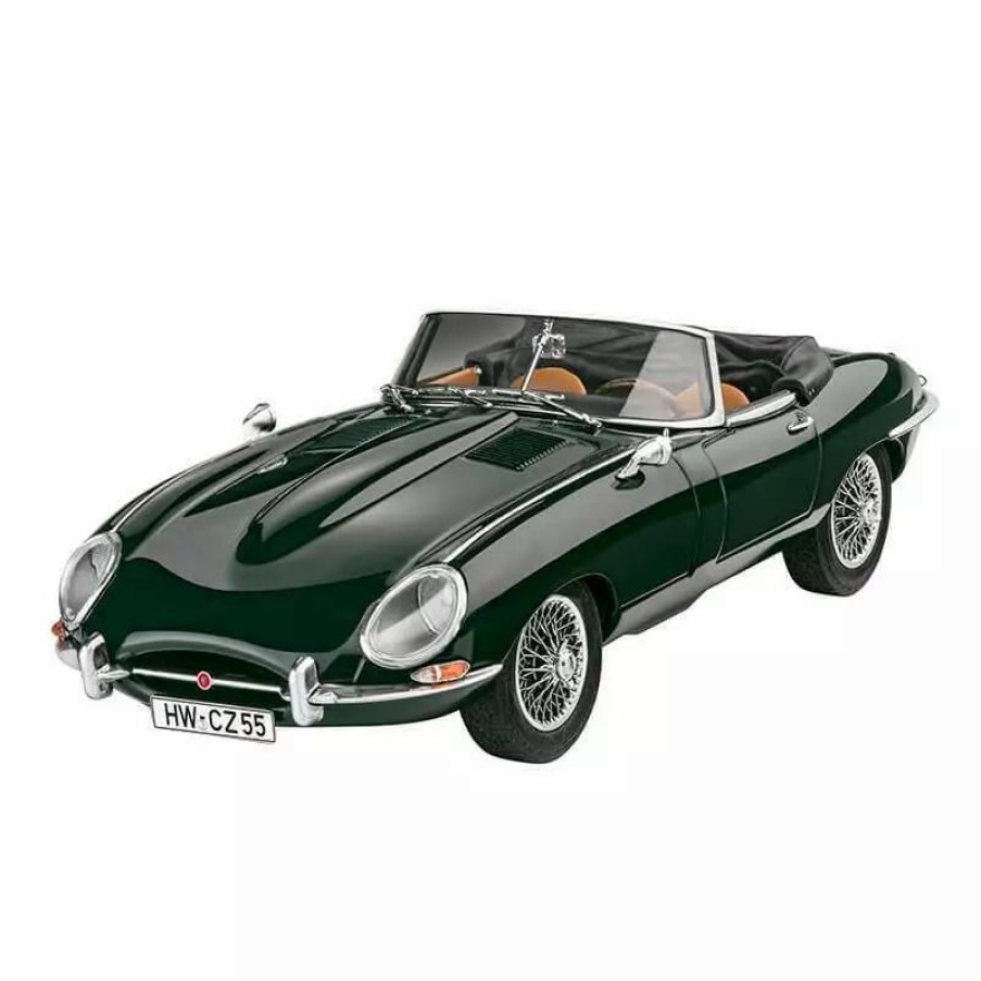 Plastic Civilian Vehicles * | Revell 1/24 Jaguar E-Type Roadster Model Set 67687 Plastic Model Kit