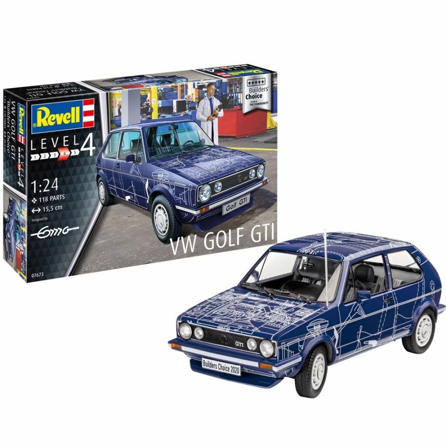 Plastic Civilian Vehicles * | Revell 1/24 Vw Golf Gti "Builders Choice"