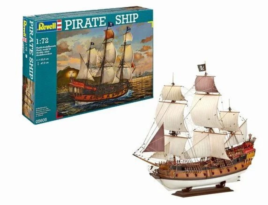 Plastic Ship Models * | Revell 1/72 Pirate Ship 05605 Plastic Model Kit