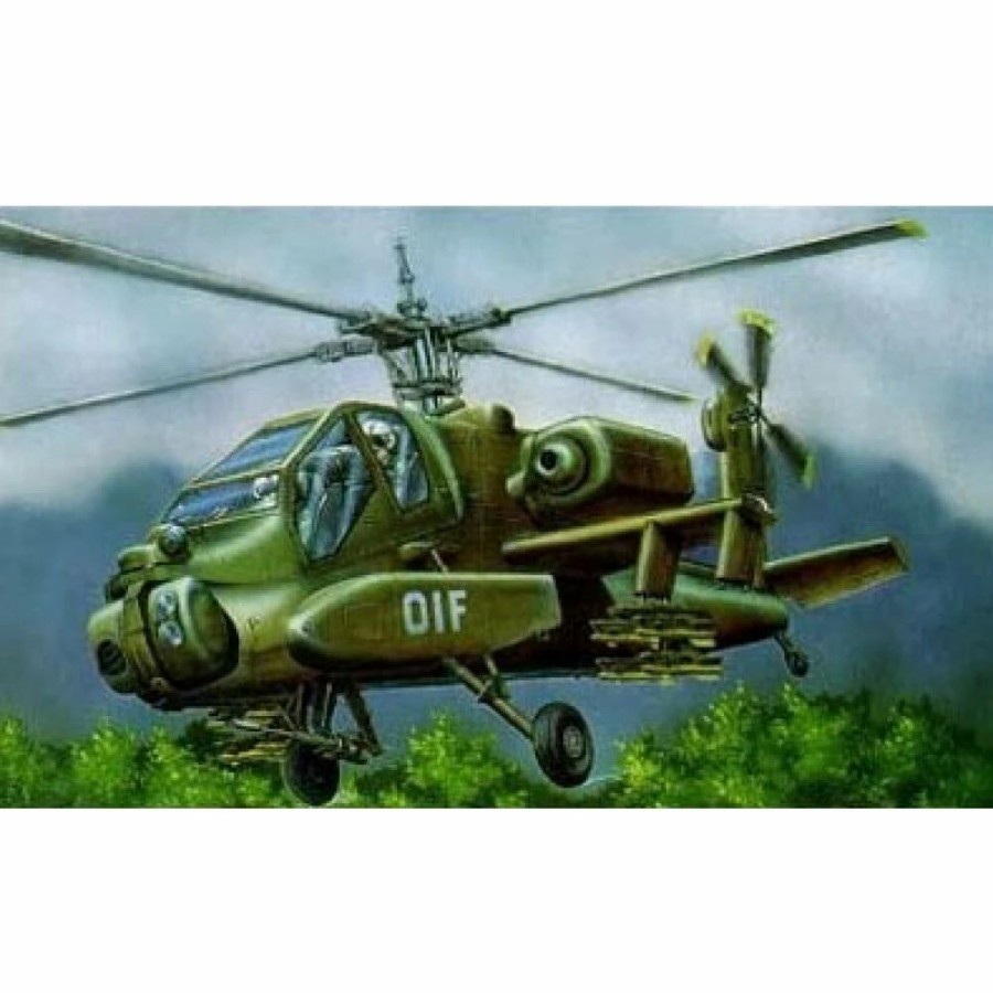 Plastic Aircraft Models * | Revell 1/144 Model Set Ah-64A Apache Plastic Model Kit [63824]