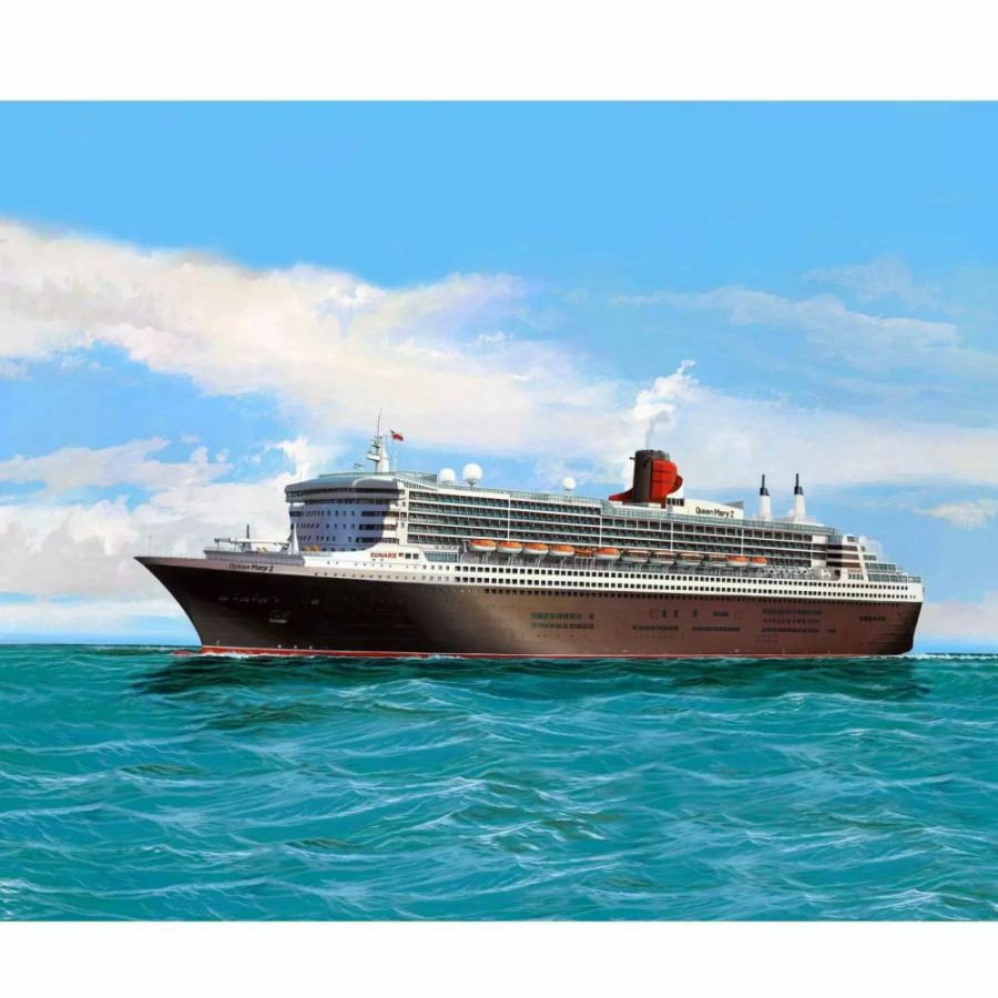 Plastic Ship Models * | Revell 1/700 Queen Mary 2 Plastic Model Kit