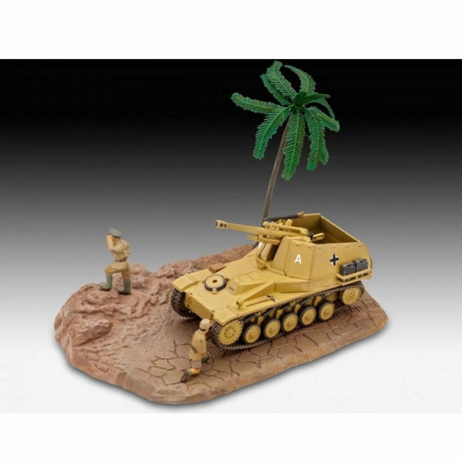 Plastic Military Land Kits * | Revell 1/76 First Diorama Set Sd.Kfz 124 Plastic Model Kit [03334]