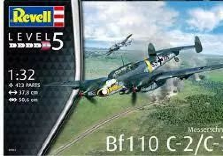 Plastic Aircraft Models * | Revell 1/32 Messerschmitt Bf110 C-7 04961 Plastic Model Kit