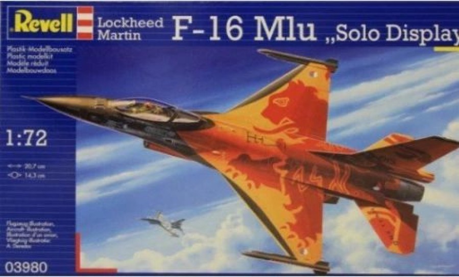 Plastic Aircraft Models * | Revell 1/72 F-16 Mlu Solo Display 03980 Plastic Model Kit