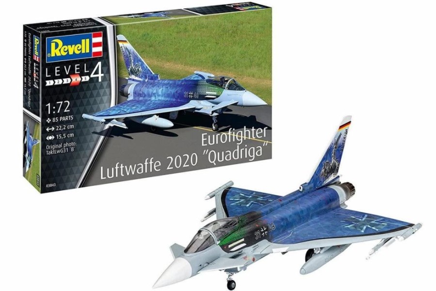 Plastic Aircraft Models * | Revell 1/72 Eurofighter "Luftwaffe 2020 Quadriga" 03843 Plastic Model Kit