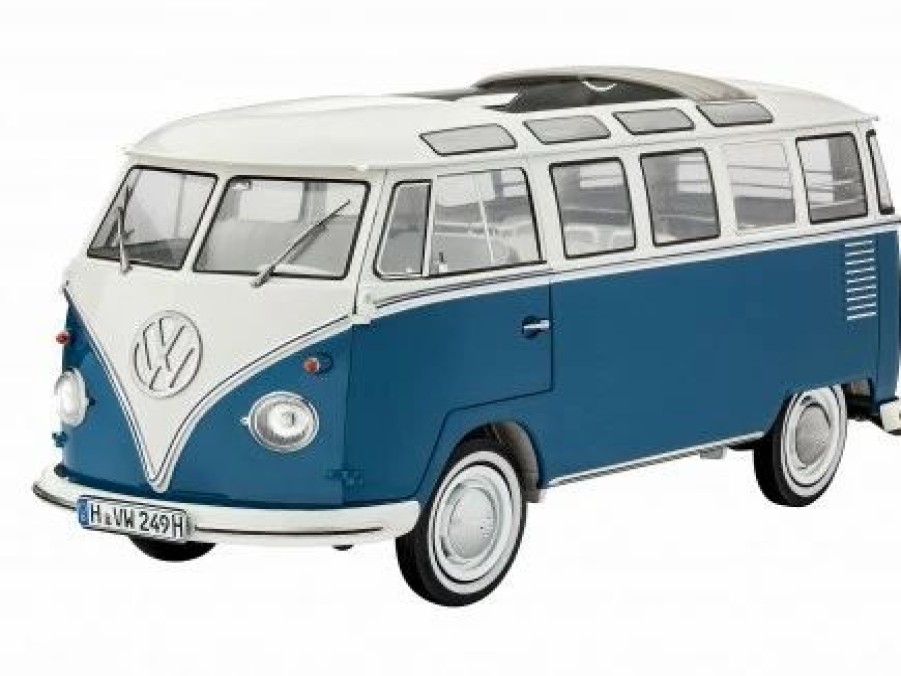 Plastic Civilian Vehicles * | Revell 1/16 Vw Samba Bus 07009 Plastic Model Kit