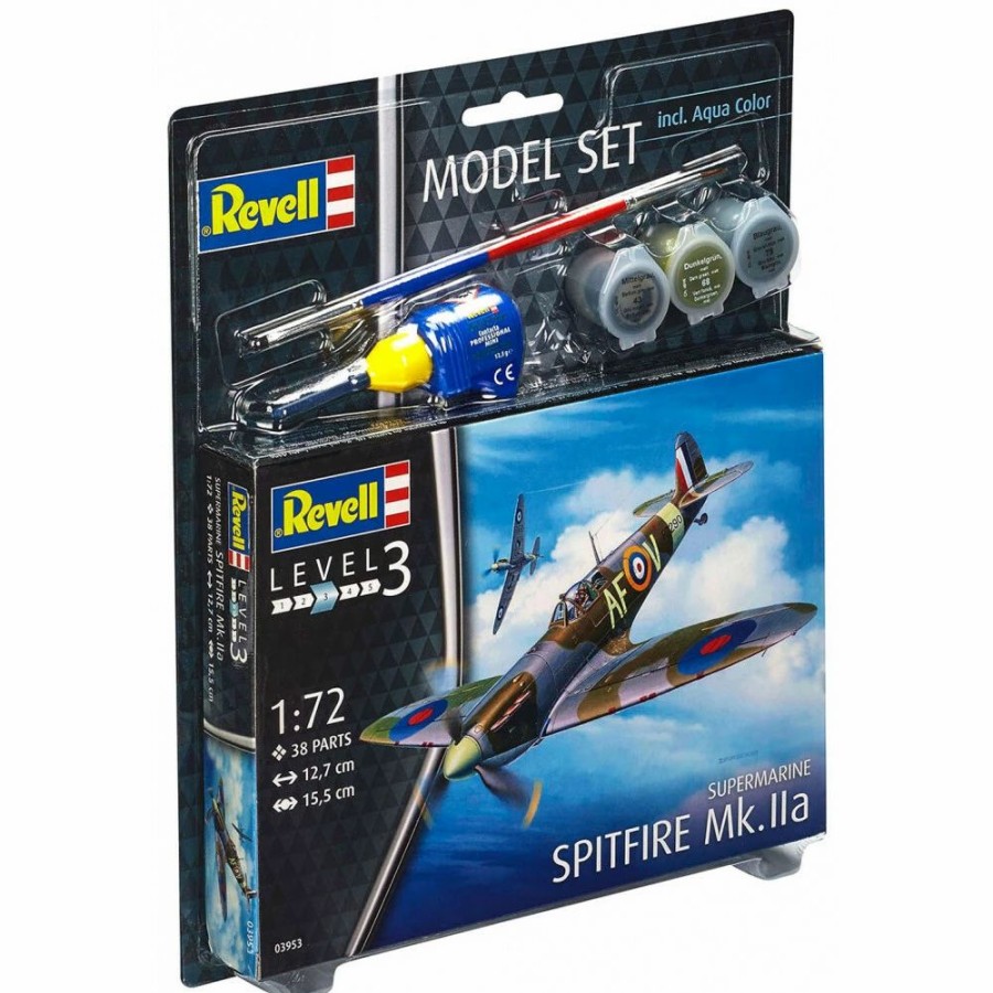 Plastic Aircraft Models * | Revell 1/72 Model Set Spitfire Mk.Iia 63953 Plastic Model Kit