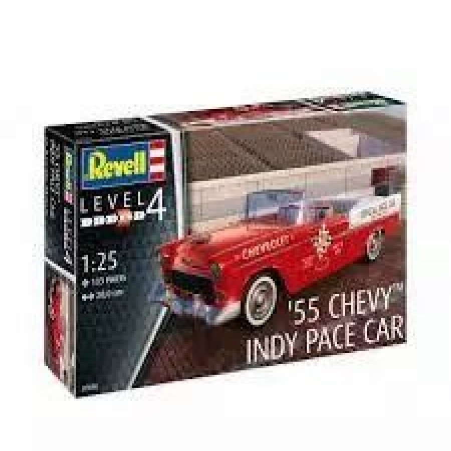 Plastic Civilian Vehicles * | Revell 1/25 '55 Chevy Indy Pace Car 07686 Plastic Model Kit