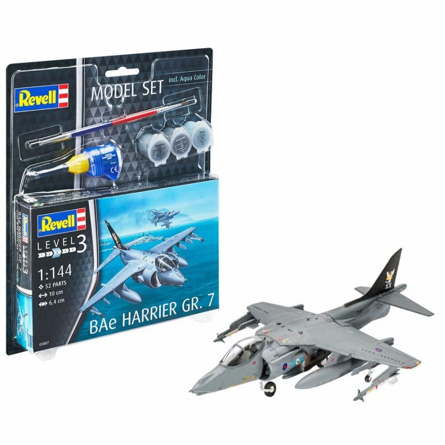 Plastic Aircraft Models * | Revell 1/144 Model Set Bae Harrier Gr.7 63887 Plastic Model Kit