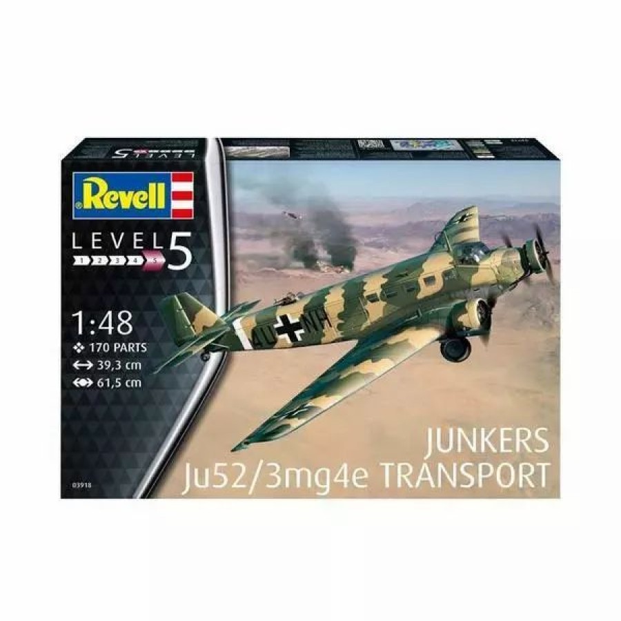 Plastic Aircraft Models * | Revell 1/48 Junkers Ju52/3M Transport 03918 Plastic Model Kit