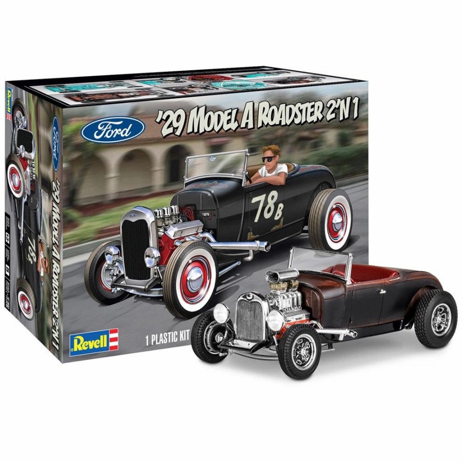 Plastic Civilian Vehicles * | Revell 1/25 1929 Ford Model A Roadster 14463 Plastic Model Kit