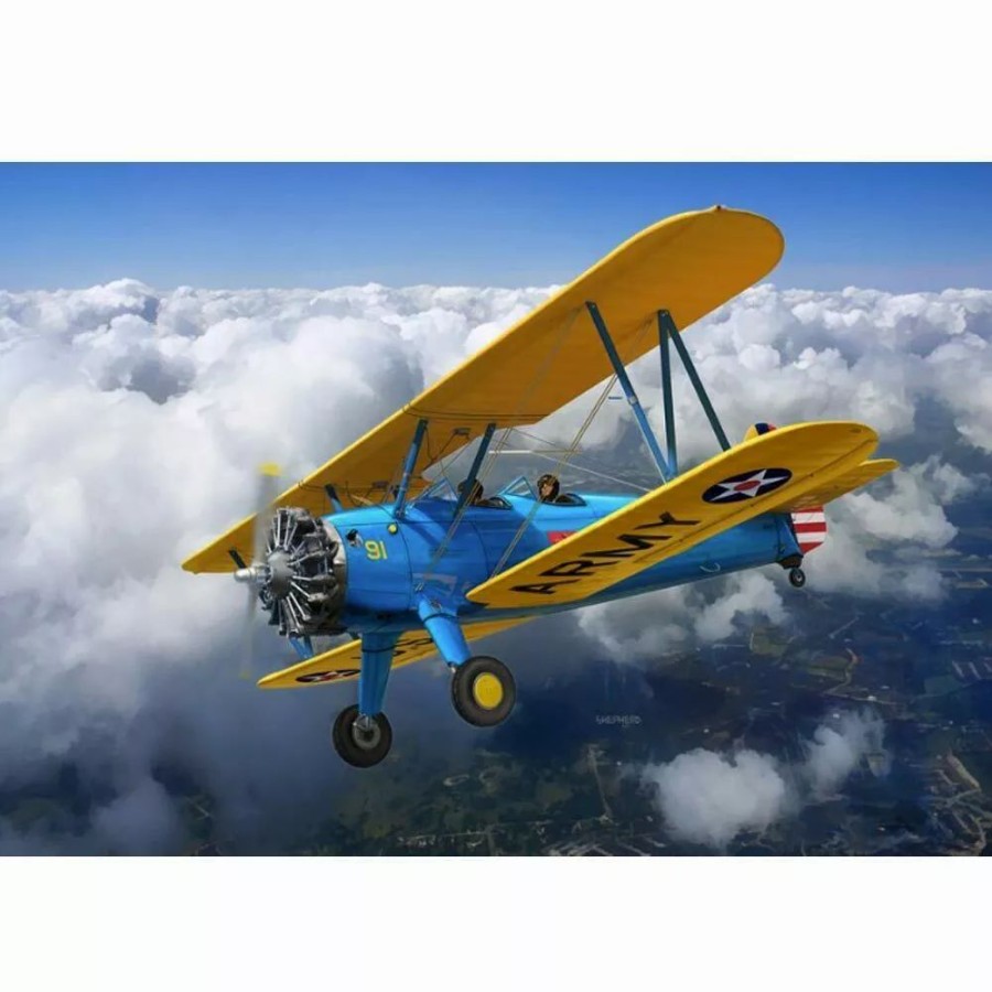 Plastic Aircraft Models * | Revell 1/32 Stearman Pt-17 Kaydet Plastic Model Kit