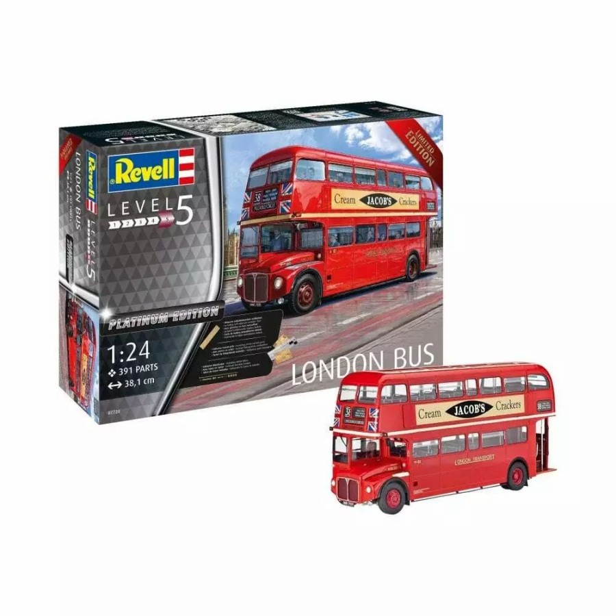 Plastic Civilian Vehicles * | Revell 1/24 London Bus Plastic Model Kit 07720