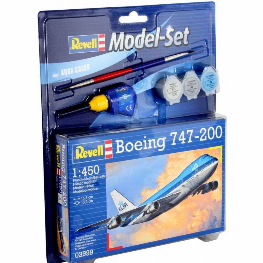 Plastic Aircraft Models * | Revell 1/450 Model Set Boeing 747-200 63999 Plastic Model Kit