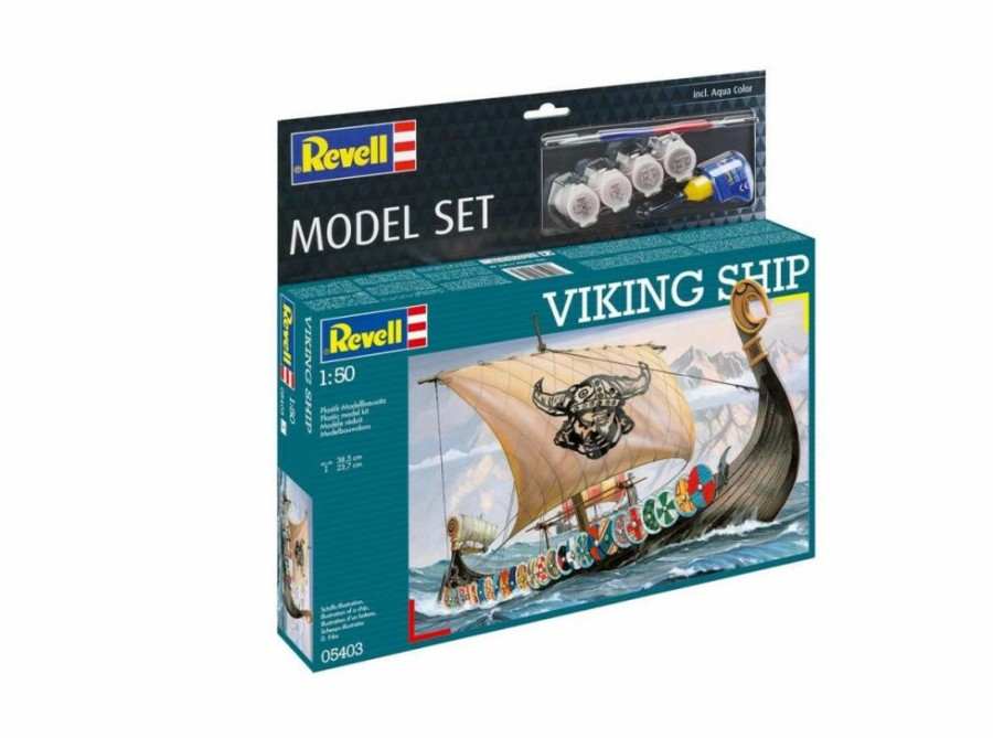 Plastic Ship Models * | Revell 1/50 Viking Ship Model Set 65403 Plastic Model Kit