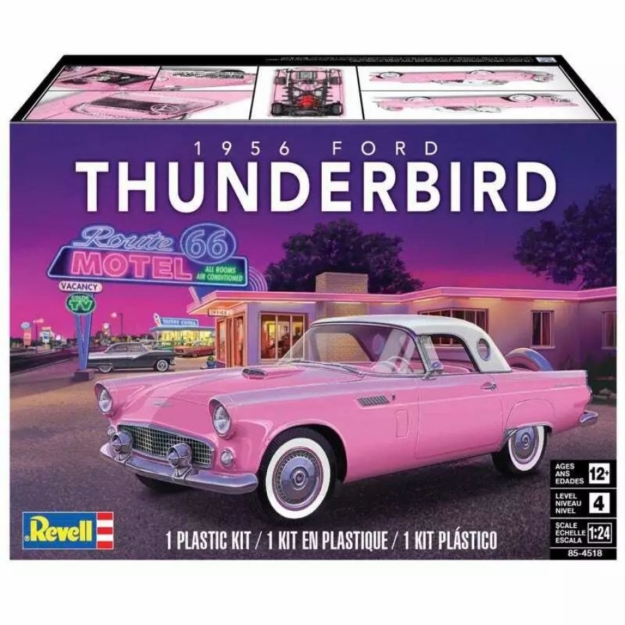 Plastic Civilian Vehicles * | Revell 1/24 1956 Ford Thunderbird Plastic Model Kit