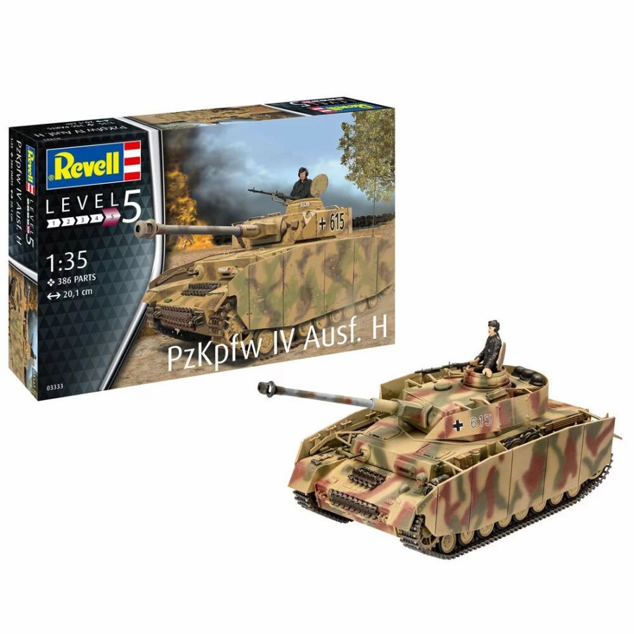 Plastic Military Land Kits * | Revell 1/35 Panzer Iv Ausf. H Plastic Model Kit