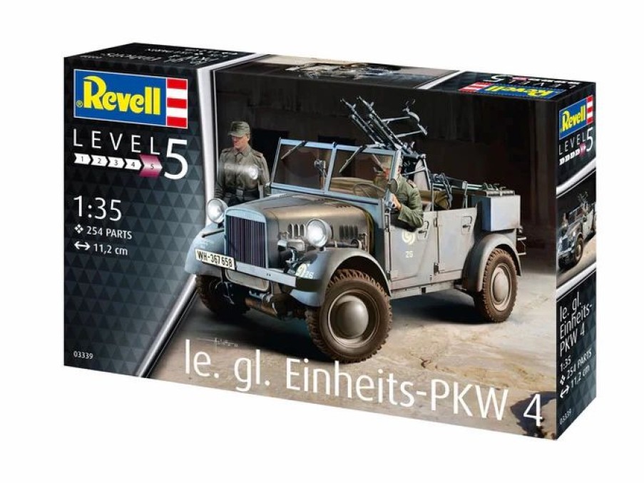 Plastic Military Land Kits * | Revell 1/35 Einheits-Pkw Kfz.4 Plastic Model Kit