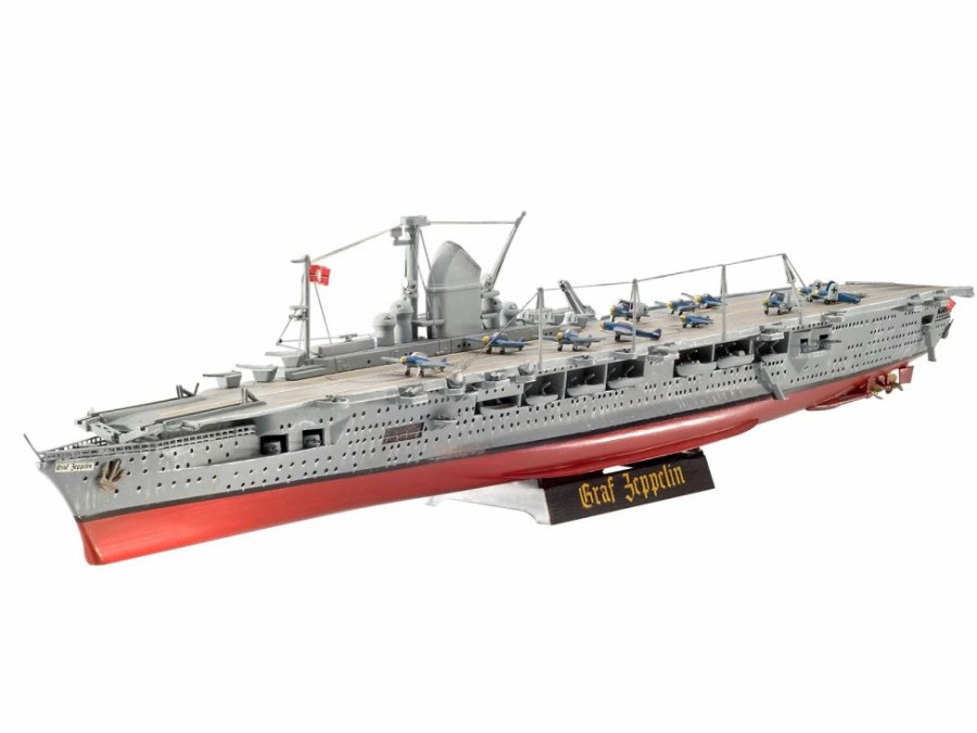 Plastic Ship Models * | Revell 1/720 German Aircraft Carrier Graf Zeppelin 05164 Plastic Model Kit