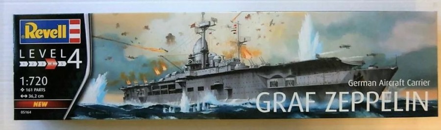 Plastic Ship Models * | Revell 1/720 German Aircraft Carrier Graf Zeppelin 05164 Plastic Model Kit