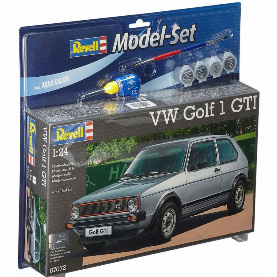 Plastic Civilian Vehicles * | Revell 1/24 Model Set Vw Golf 1 Gti 67072 Plastic Model Kit