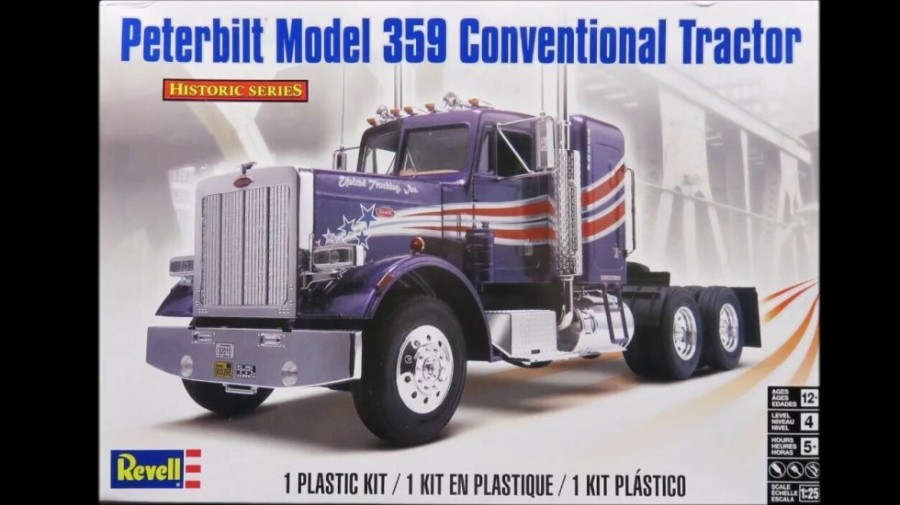 Plastic Civilian Vehicles * | Revell 1/25 Peterbilt 359 Plastic Model Kit